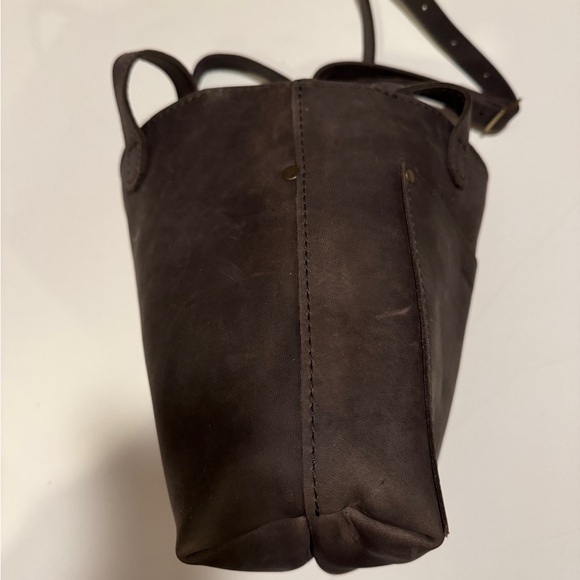 NEW Portland Leather Goods Mini Crossbody Zip Top in Color Possibly Groupie Grey - Picture 5 of 12